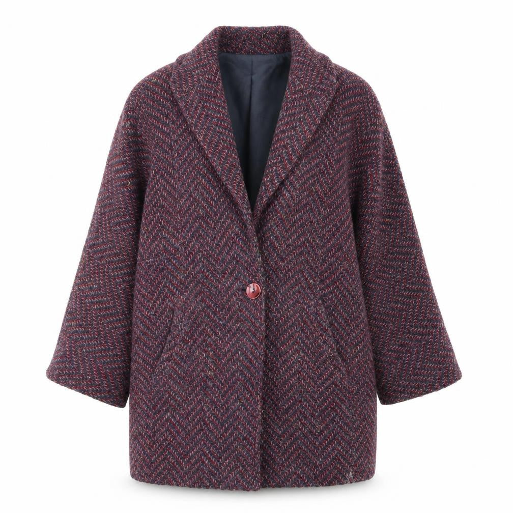 Womens UK Size 10 Dereta Multicoloured Overcoat