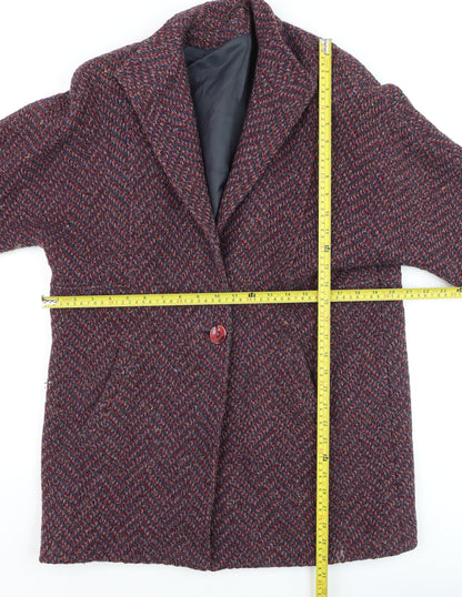 Womens UK Size 10 Dereta Multicoloured Overcoat