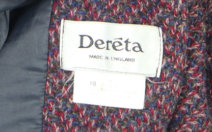 Womens UK Size 10 Dereta Multicoloured Overcoat