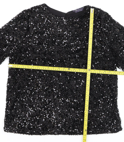 Womens UK Size 16 Marks and Spencer Black Basic Blouse