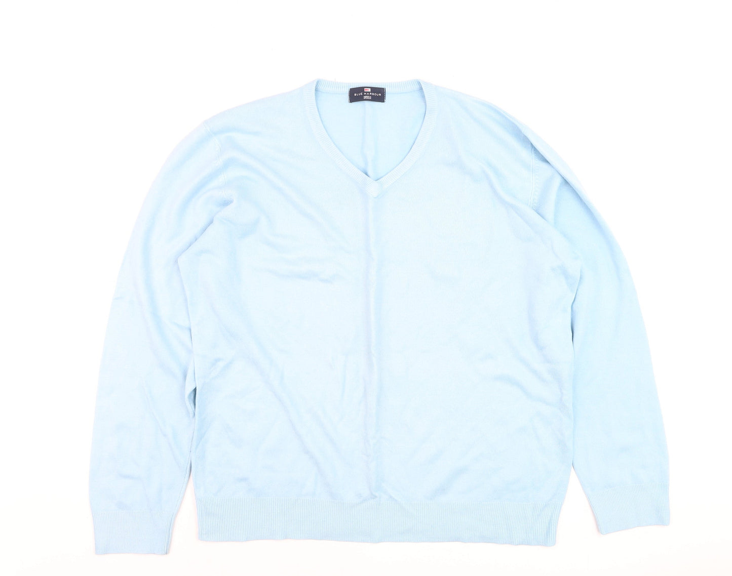 Mens UK Size L Marks and Spencer Blue Pullover Jumper
