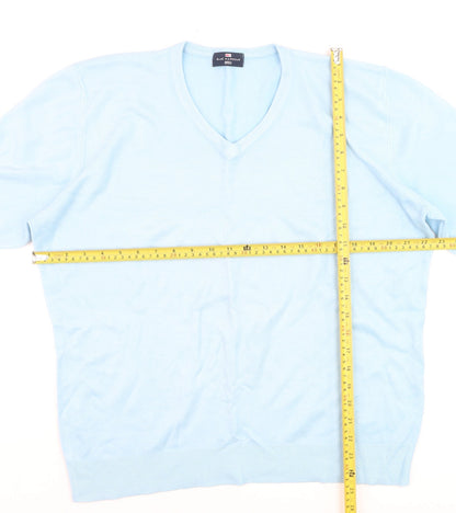Mens UK Size L Marks and Spencer Blue Pullover Jumper