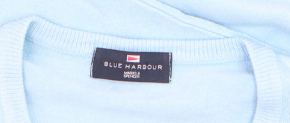 Mens UK Size L Marks and Spencer Blue Pullover Jumper