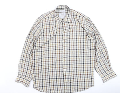 Womens UK Size 16 Bonart Brown Classic Button-Up