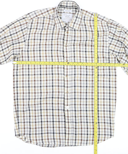 Womens UK Size 16 Bonart Brown Classic Button-Up