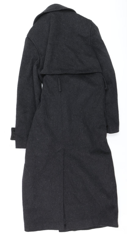Marks and Spencer Autograph Women’s Charcoal Wool Cashmere Long Coat Size 8