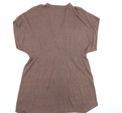 Womens UK Size M Principles Brown Tunic Blouse