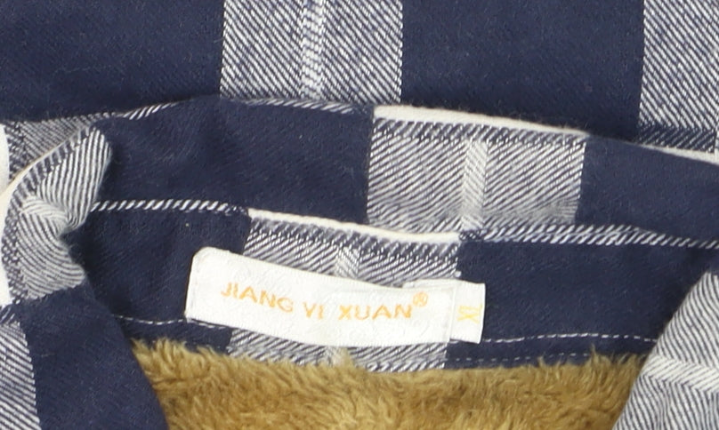 Boys UK Size XL JIANG VI XUAN Blue Basic Button-Up