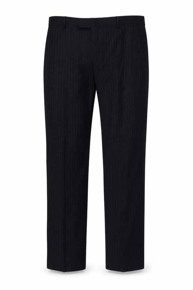 Mens UK Size 38R Austin Reed Regular Fit Dress Pants Black Trousers