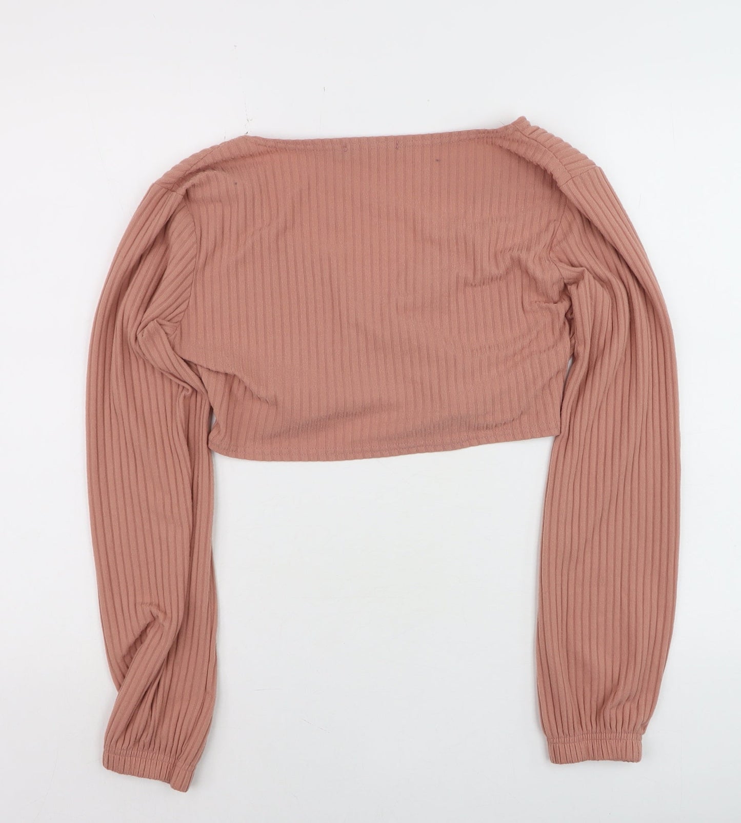 Womens UK Size 14 I SAW IT FIRST Pink Cropped T-Shirt