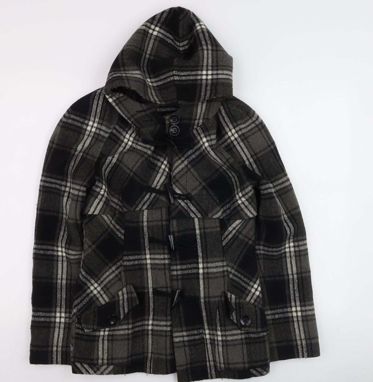 Womens UK Size 12 NEXT Grey Duffle Coat