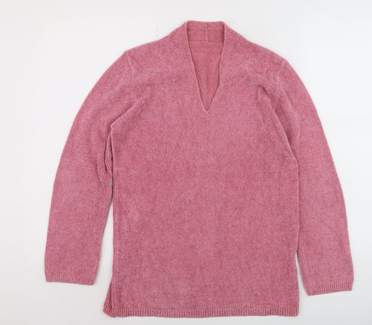 Womens UK Size 8 Marks and Spencer Pink Pullover Jumper