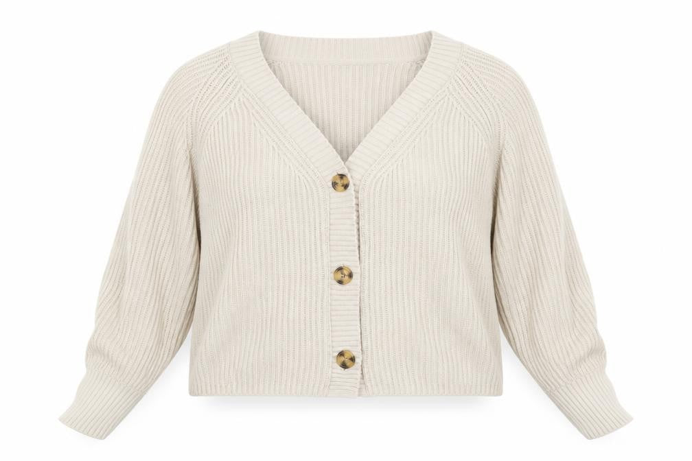 Womens UK Size M ANYDAY Beige Cardigan Jumper