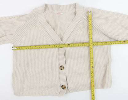 Womens UK Size M ANYDAY Beige Cardigan Jumper
