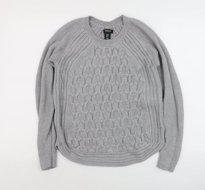 Womens UK Size M Jones New York Grey Pullover Jumper