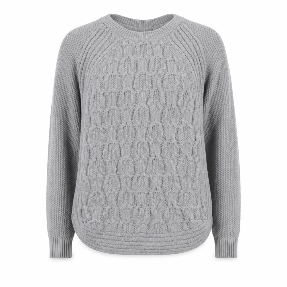 Womens UK Size M Jones New York Grey Pullover Jumper