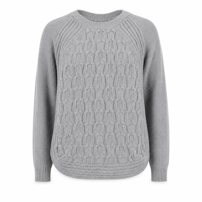 Womens UK Size M Jones New York Grey Pullover Jumper