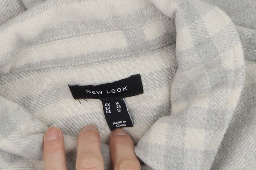 Womens UK Size 16 New Look Grey Basic Jacket