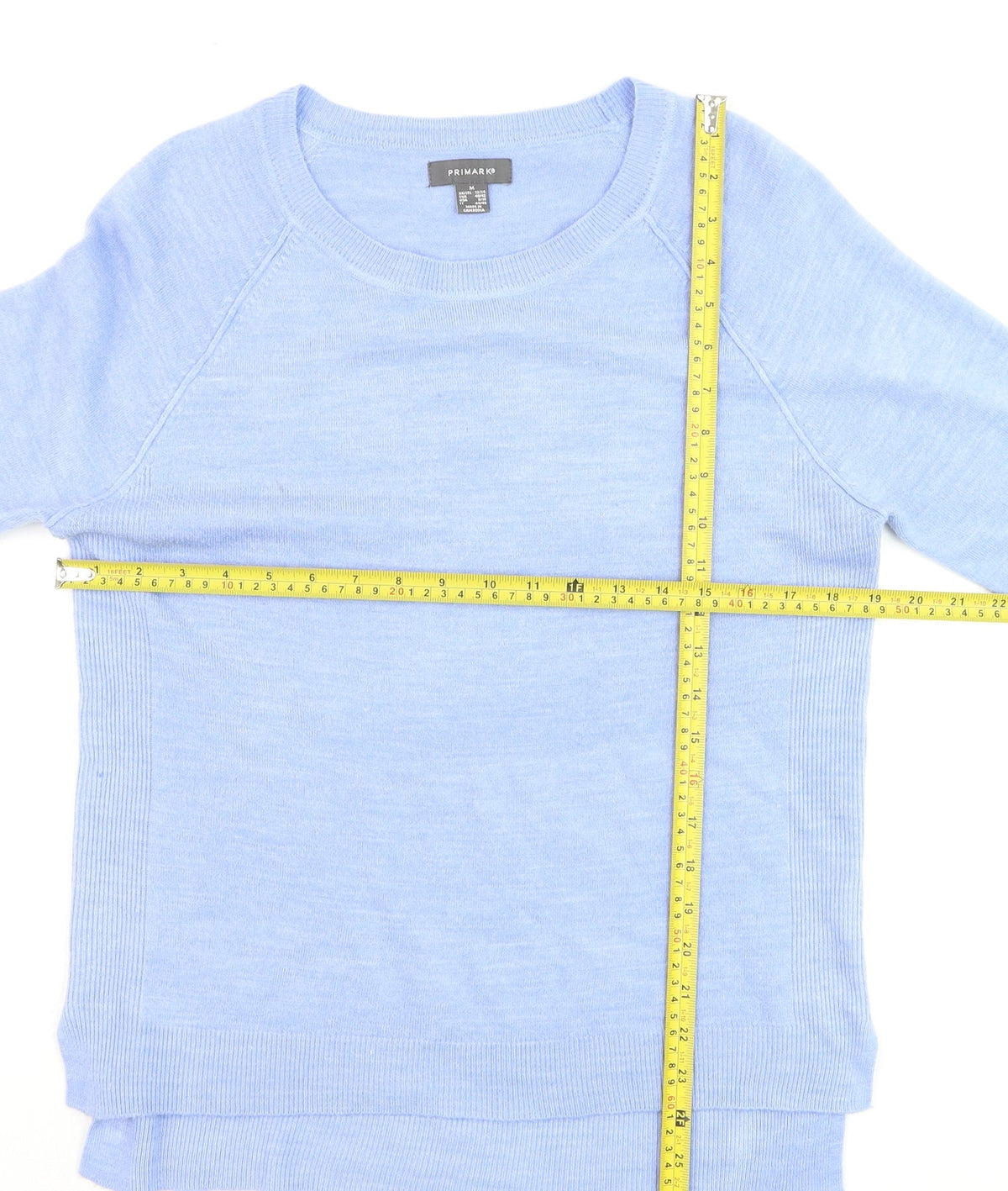 Mens UK Size M Primark Blue Pullover Jumper