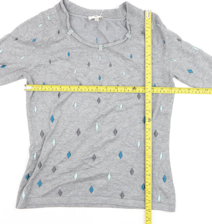 Womens UK Size S CC Grey Pullover Jumper