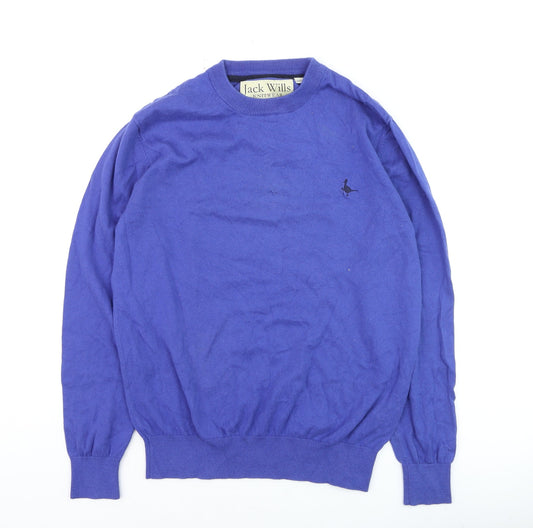 Mens UK Size L Jack Wills Blue Pullover Jumper