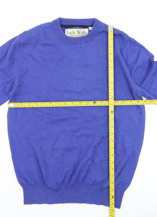 Mens UK Size L Jack Wills Blue Pullover Jumper