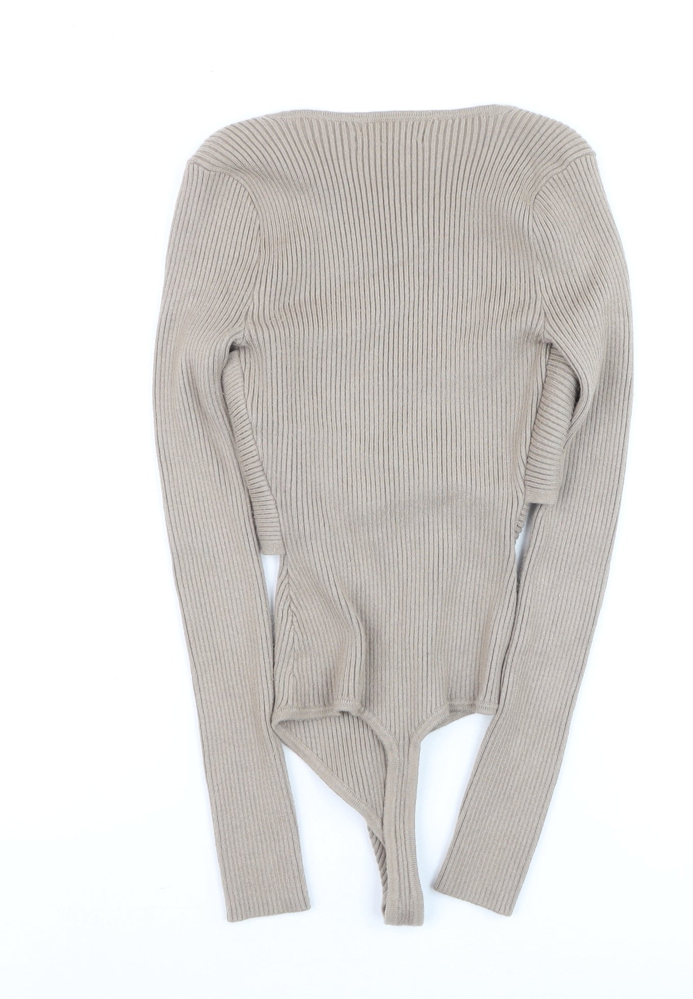 Womens UK Size XS Abercrombie & Fitch Beige Cropped Blouse