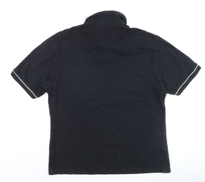 Original Penguin Men’s Black Heritage Slim Fit Polo Shirt M