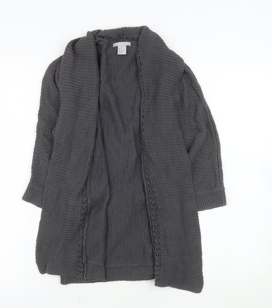 Womens UK Size 8 H&M Grey Cardigan Jumper