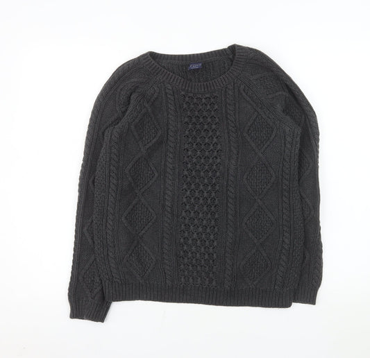 Mens UK Size M Gap Grey Pullover Jumper