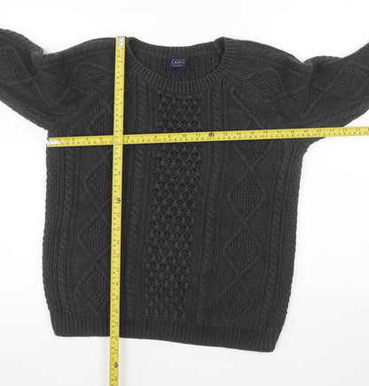 Mens UK Size M Gap Grey Pullover Jumper