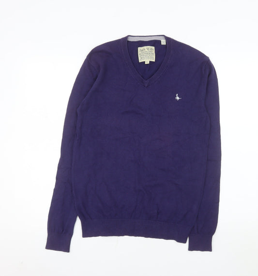 Mens UK Size XS Jack Wills Purple Pullover Jumper