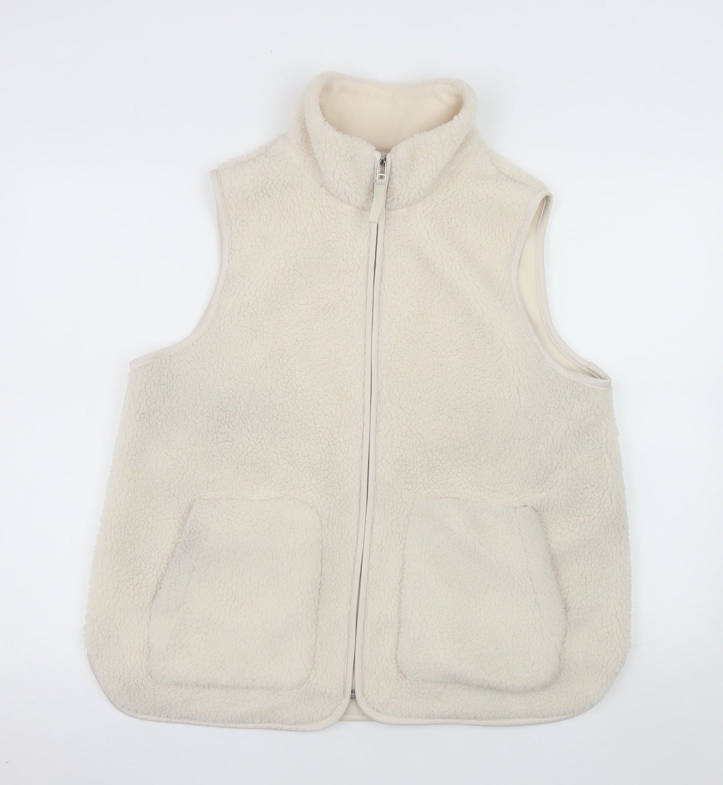 Womens UK Size 14 Marks and Spencer Beige Bodywarmer
