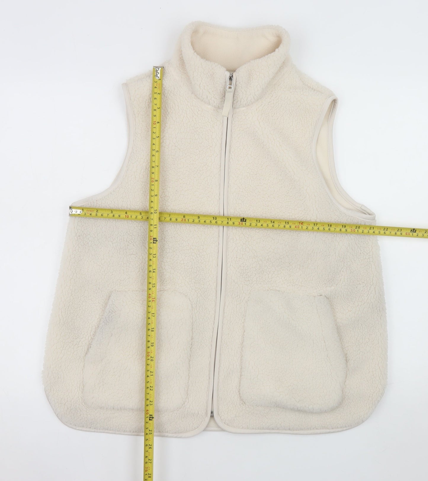 Womens UK Size 14 Marks and Spencer Beige Bodywarmer