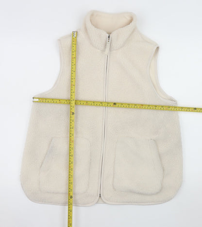 Womens UK Size 14 Marks and Spencer Beige Bodywarmer