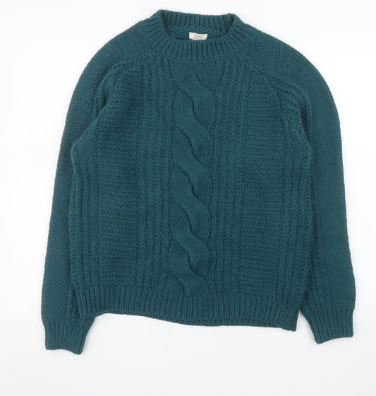 Womens UK Size 14 Fat Face Green Pullover Jumper