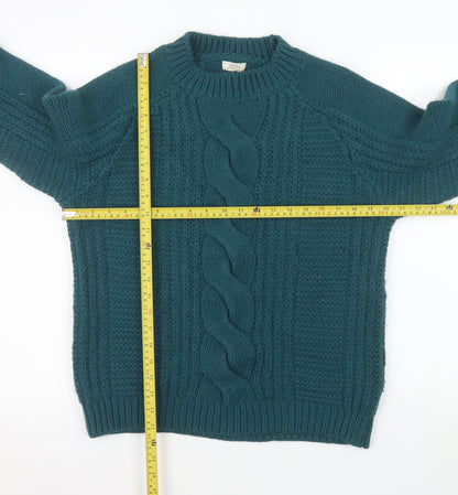Womens UK Size 14 Fat Face Green Pullover Jumper