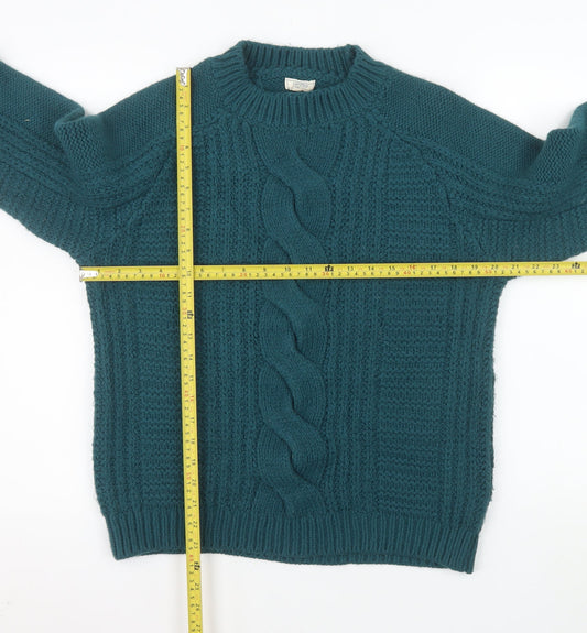 Womens UK Size 14 Fat Face Green Pullover Jumper