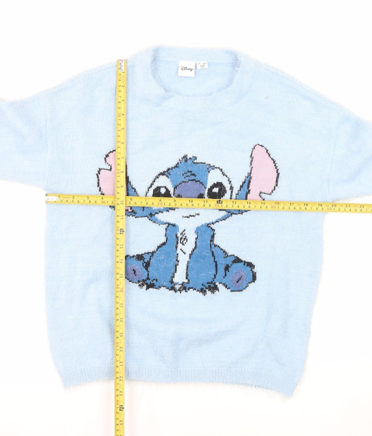 Womens UK Size XS Disney Blue Pullover Sweatshirt