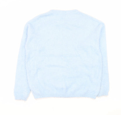 Womens UK Size XS Disney Blue Pullover Sweatshirt