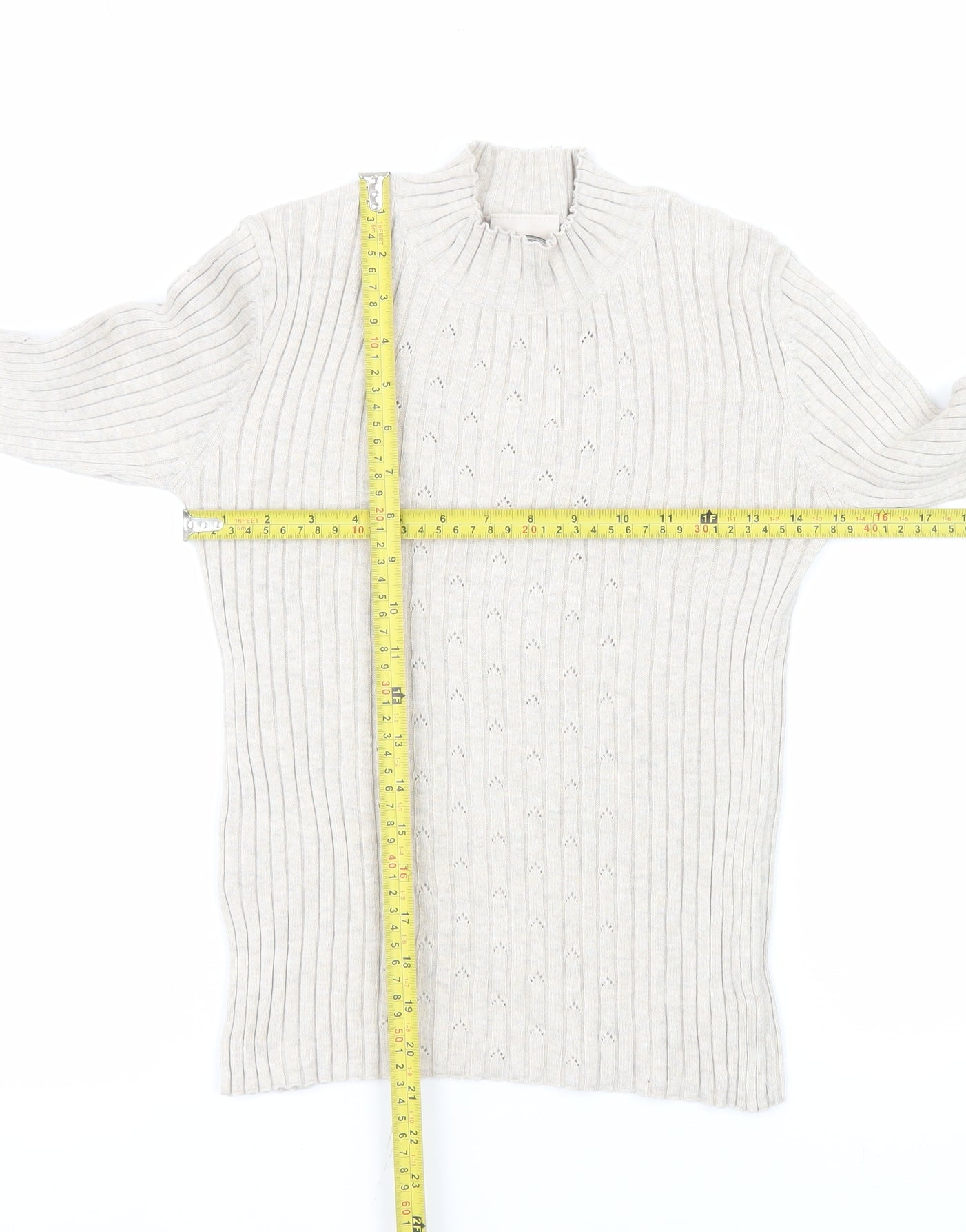 Womens UK Size M Laura Ashley Ivory Basic Blouse
