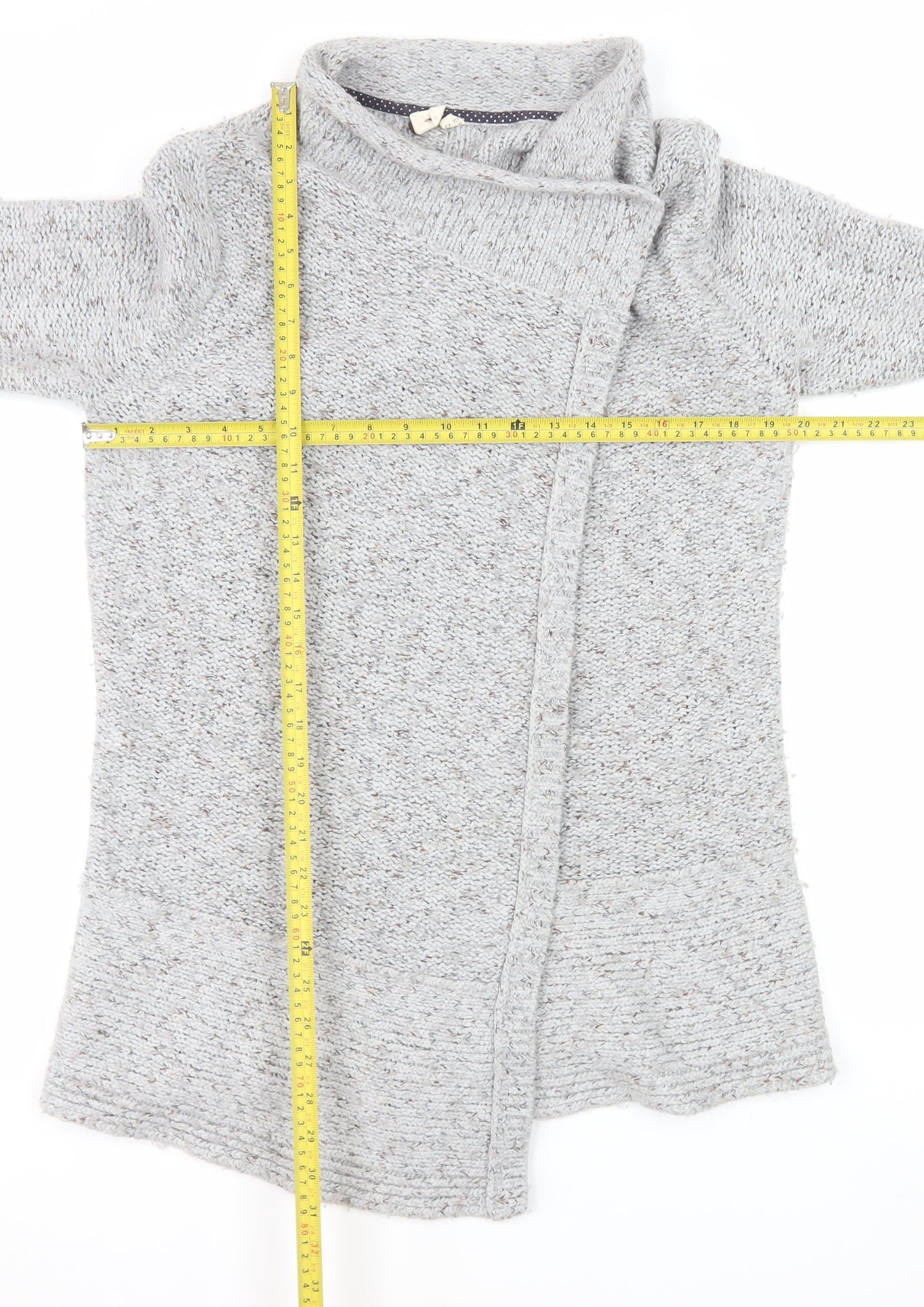 Womens UK Size 14 White Stuff Grey Cardigan Jumper