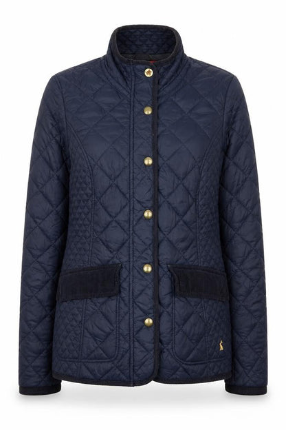 Joules Women’s Blue Quilted Mid-Length Jacket Size 10