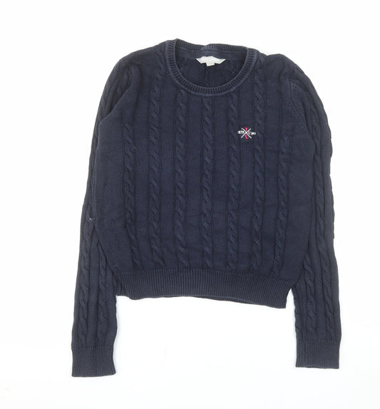 Womens UK Size M Tokyo Laundry Blue Pullover Jumper
