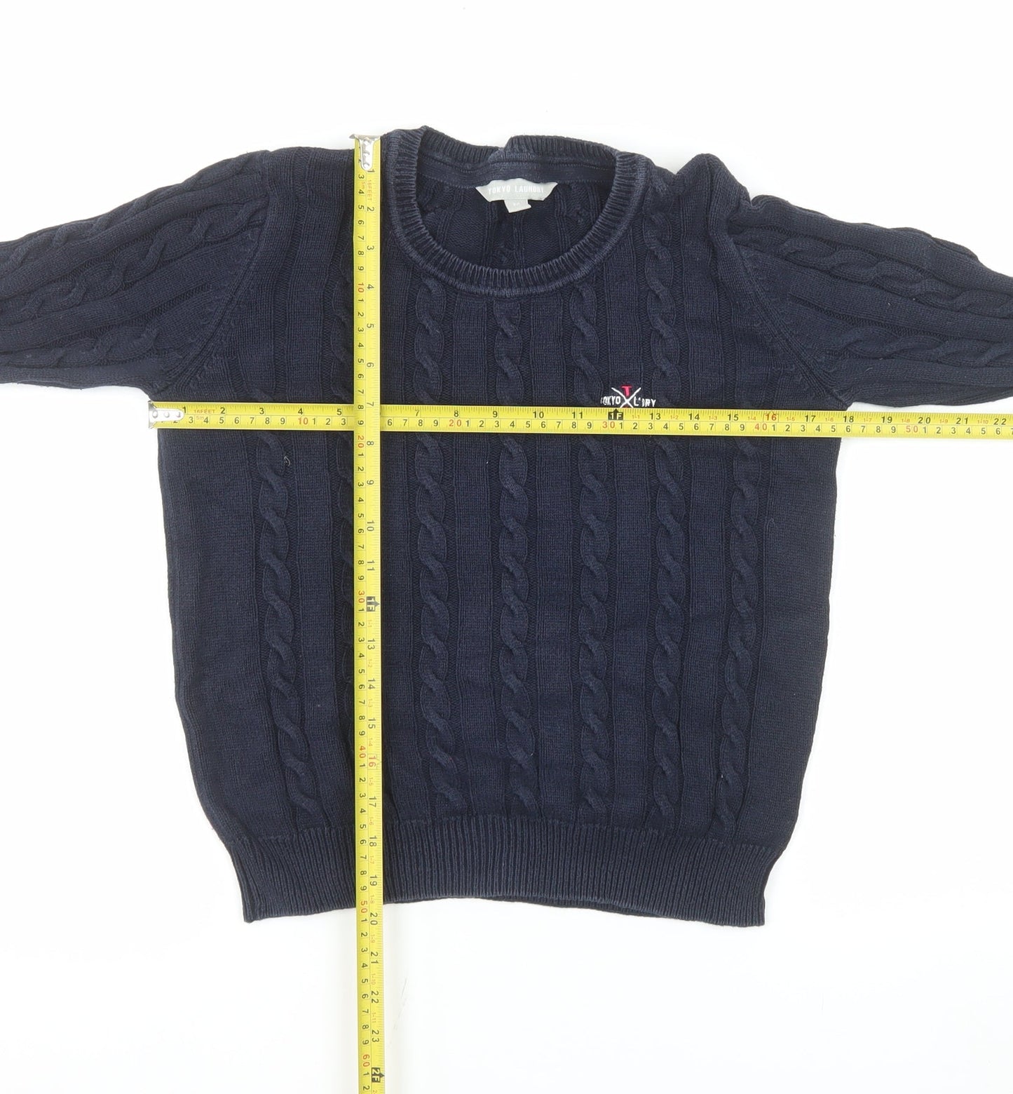 Womens UK Size M Tokyo Laundry Blue Pullover Jumper