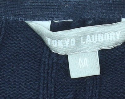Womens UK Size M Tokyo Laundry Blue Pullover Jumper