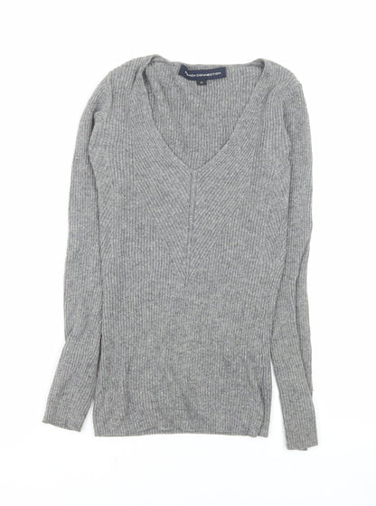 Womens UK Size XS French Connection Grey Basic Blouse