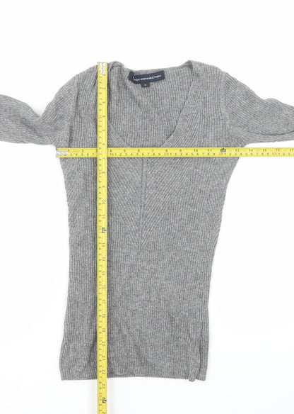 Womens UK Size XS French Connection Grey Basic Blouse