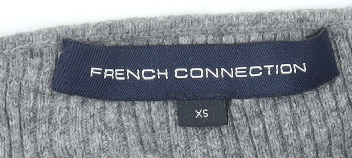 Womens UK Size XS French Connection Grey Basic Blouse