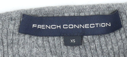 Womens UK Size XS French Connection Grey Basic Blouse